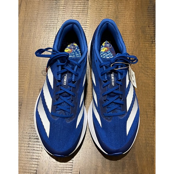 Adidas Adizero SL2 Men's Running Shoes Royal Blue White Kansas Jayhawks Size 8 - Picture 2 of 12